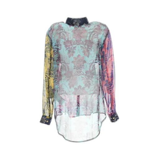 Versace Jeans Couture Semi-Sheer Panelled Shirt