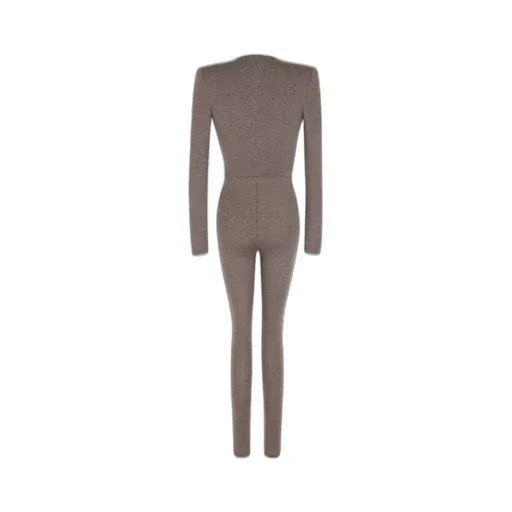 V-Neck Catsuit In Wool Jersey