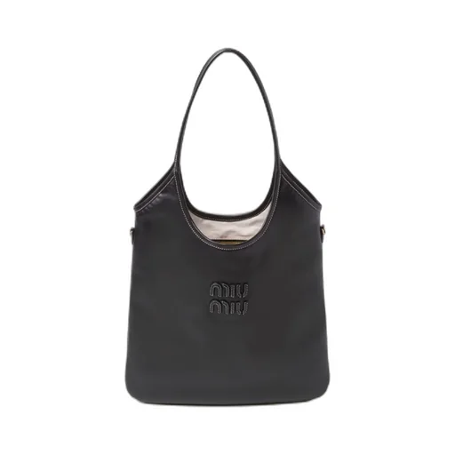 Miu Miu Ivy Logo-Lettering Tote Bag
