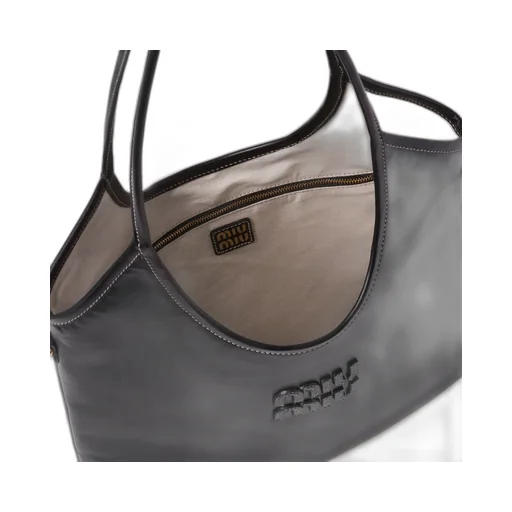 Miu Miu Ivy Logo-Lettering Tote Bag