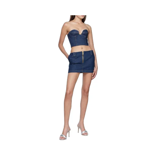 Magda Butrym Denim Corset Top