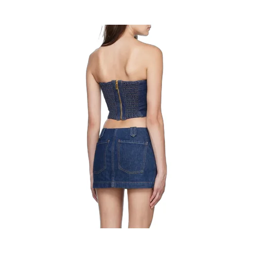 Magda Butrym Denim Corset Top