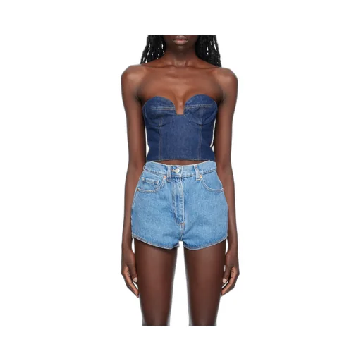 Magda Butrym Denim Corset Top