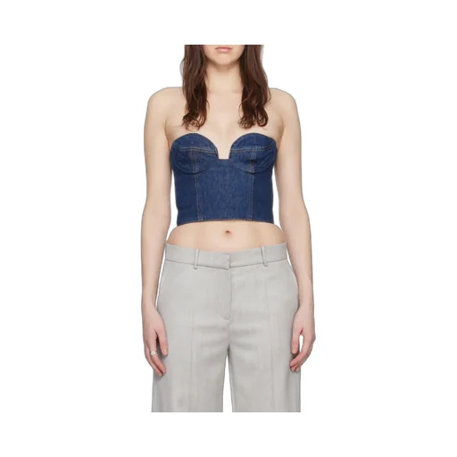 Magda Butrym Denim Corset Top