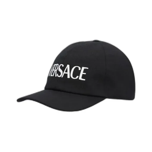 Versace Logo Embroidered Curved Peak Cap