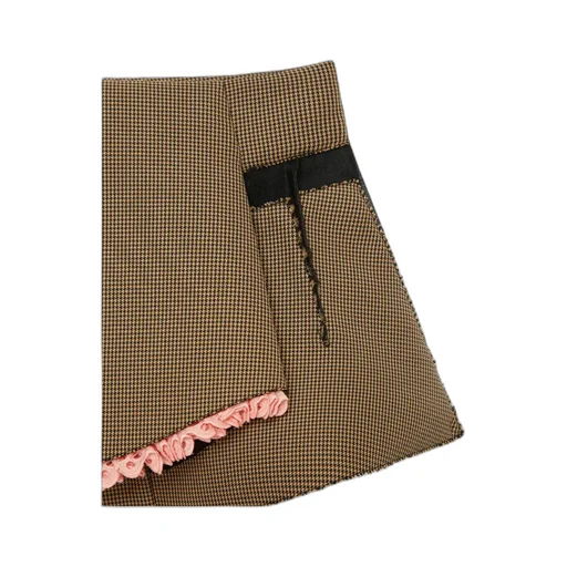 Apron Effect Pleated Detail Shorts