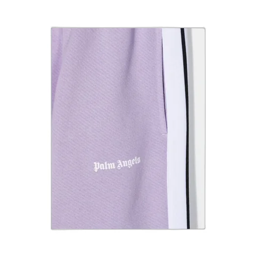 Palm Angels Kids Logo Printed Straight Leg Trousers