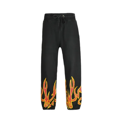 Palm Angels Flame Detailed Drawstring Track Pants