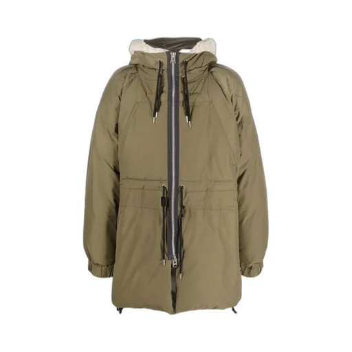 Sacai Zipped Hooded Drawstring Parka