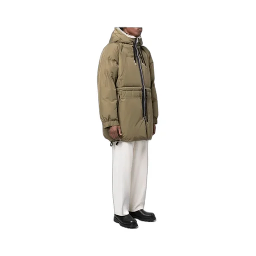 Sacai Zipped Hooded Drawstring Parka