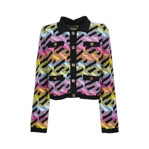 Versace Greca Pattern Button-Up Jacket