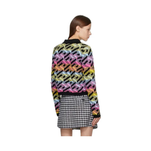 Versace Greca Pattern Button-Up Jacket