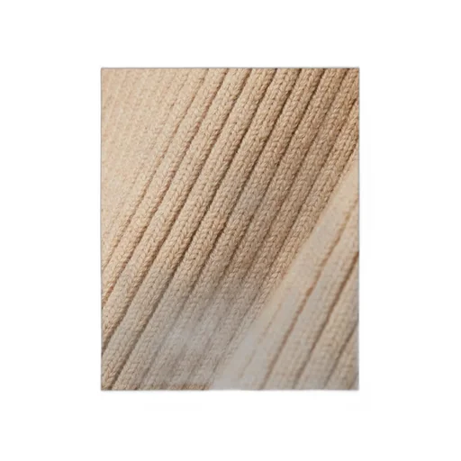 Rib Wool Wide-Leg Casual Pants