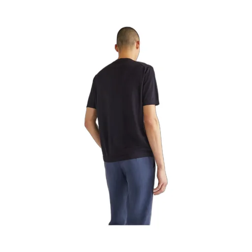 Open-Necked Black Shirt