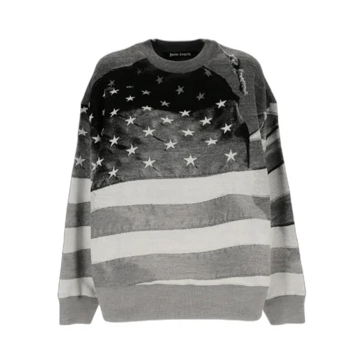 Palm Angels Star Printed Crewneck Sweatshirt