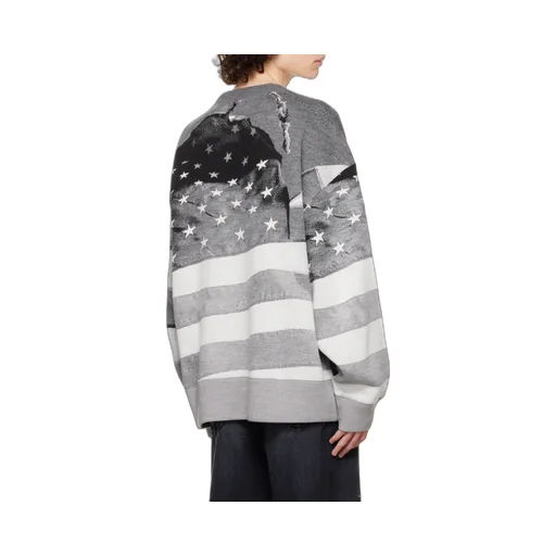 Palm Angels Star Printed Crewneck Sweatshirt