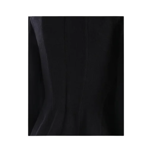 Shoulder Horn Hem Blouse