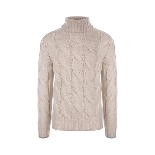 Cable-Knit Roll-Neck Jumper
