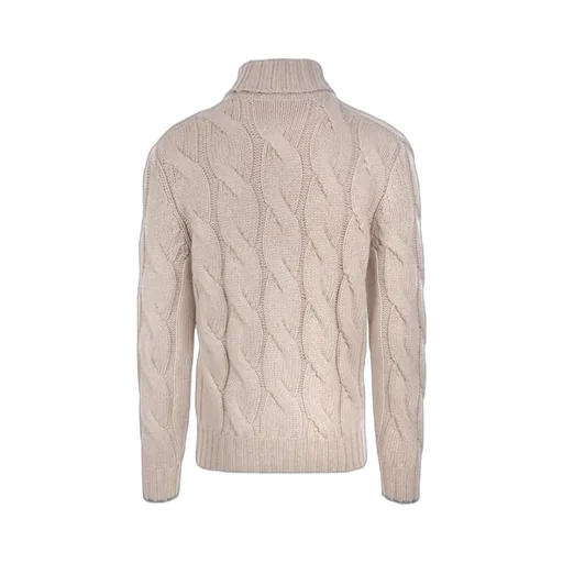 Cable-Knit Roll-Neck Jumper