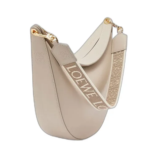 Loewe Luna Bag In Satin Calfskin And Jacquard