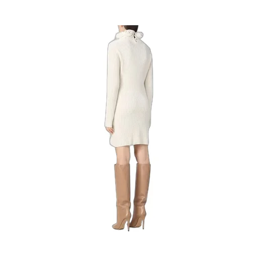 Blumarine Rose Detailed Knitted Mini Dress