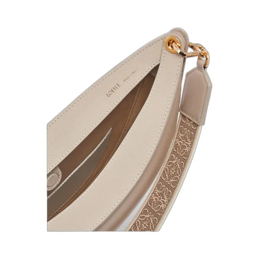 Loewe Luna Bag In Satin Calfskin And Jacquard