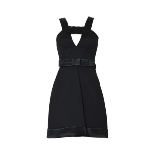 Jil Sander Bow-Detailed Sleeveless Mini Dress