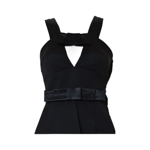 Jil Sander Bow-Detailed Sleeveless Mini Dress