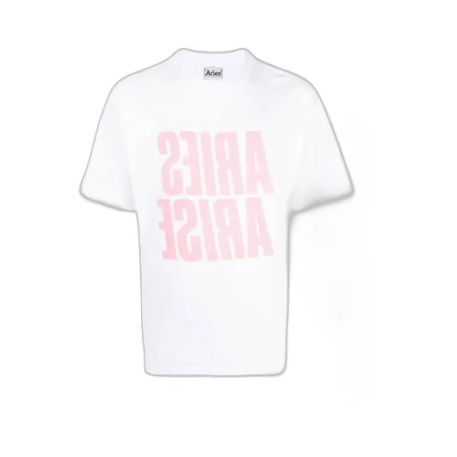 Aries Logo Printed Crewneck T-Shirt