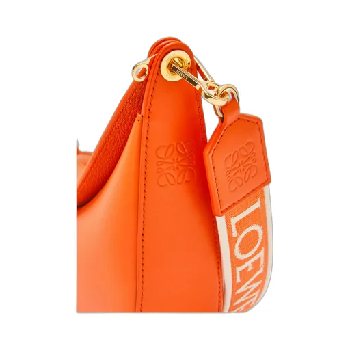 Small Loewe Luna Bag In Satin Calfskin And Jacquard