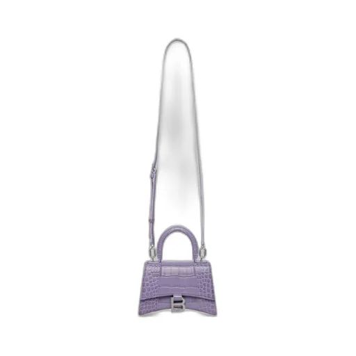 Hourglass Xs Logo Plaque Tote Bag