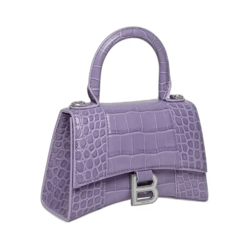 Hourglass Xs Logo Plaque Tote Bag