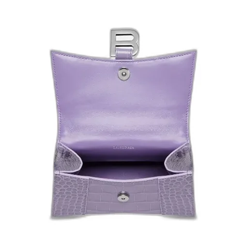 Hourglass Xs Logo Plaque Tote Bag