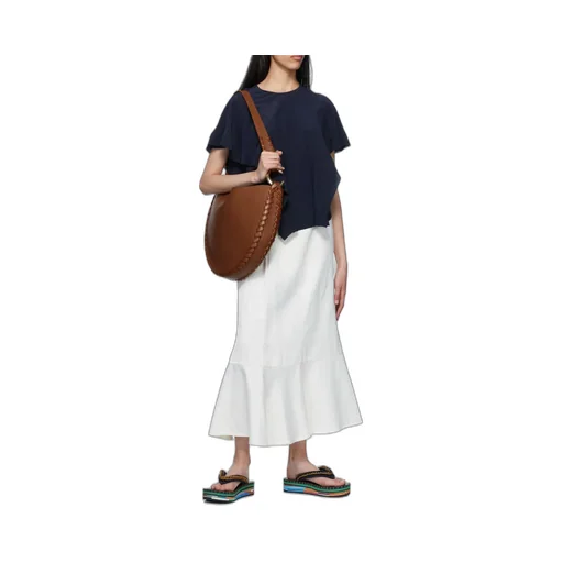 Moon Leather Shoulder Bag