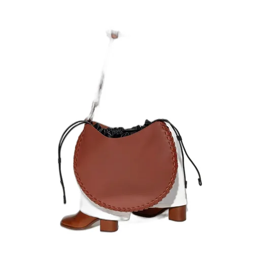 Moon Leather Shoulder Bag