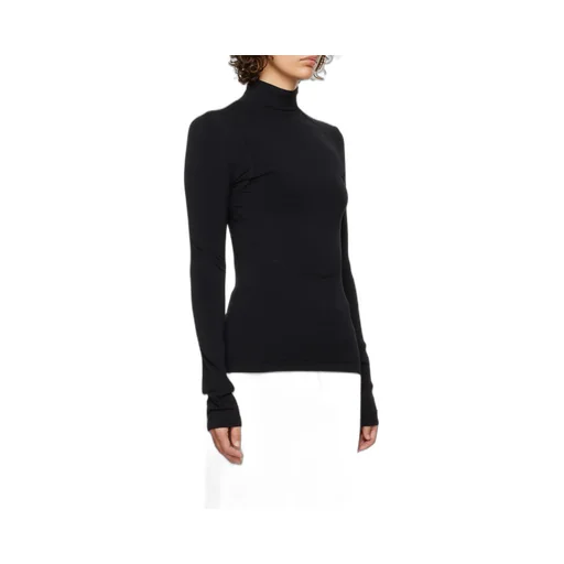 Digged And Cut Stretch Knitted Pullover