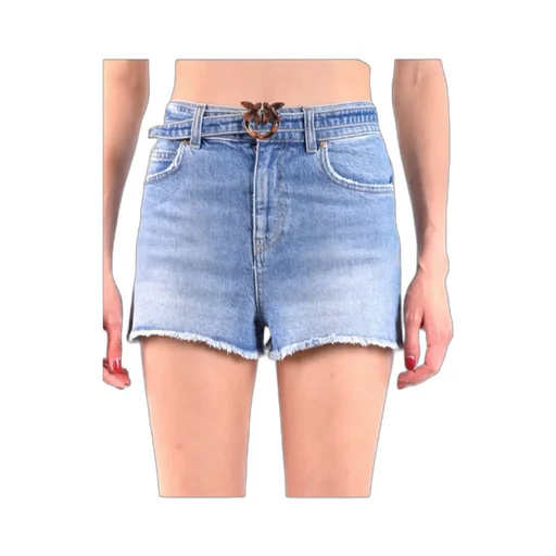 Logo Denim Shorts