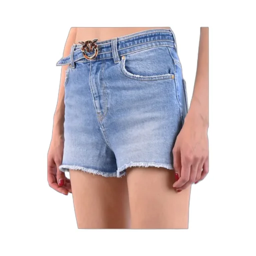 Logo Denim Shorts