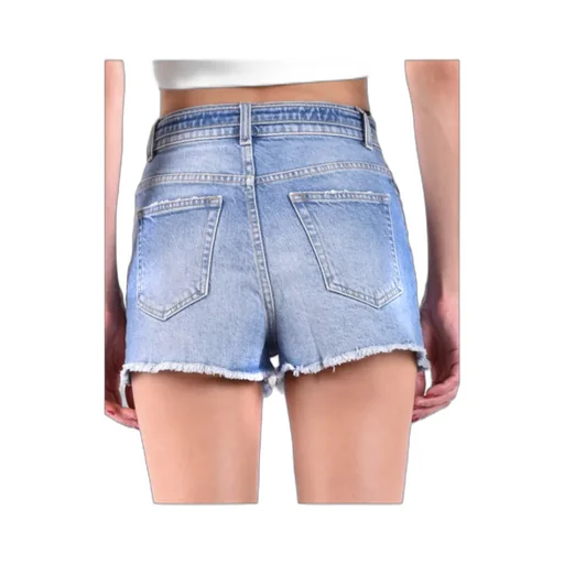 Logo Denim Shorts