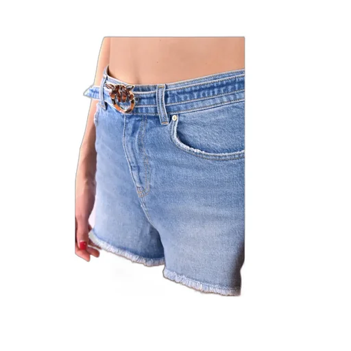 Logo Denim Shorts