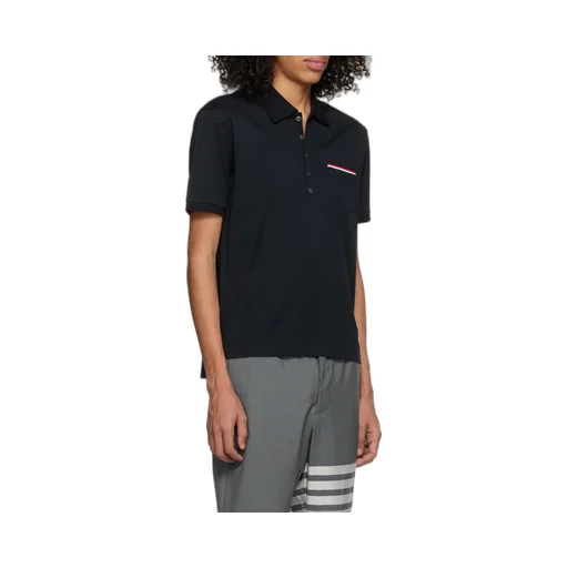 Thom Browne Rwb Short Sleeved Polo Shirt