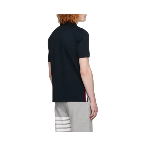 Thom Browne Rwb Short Sleeved Polo Shirt
