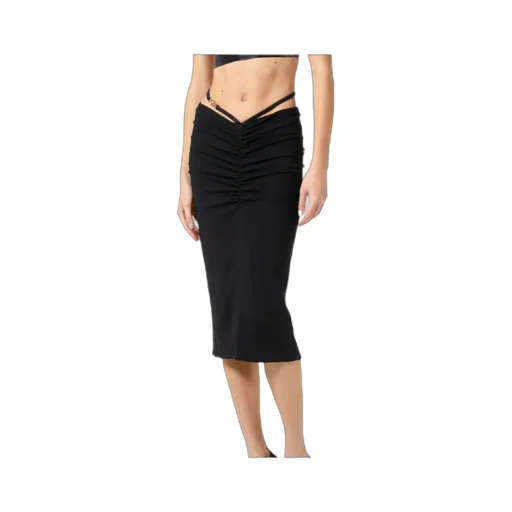 Versace Medusa-Plaque Ruffled Midi Skirt