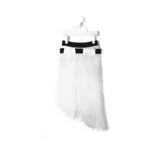 Two-Color Pleated Skirt