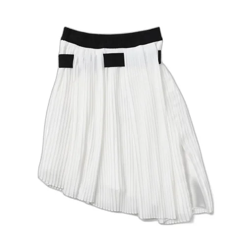 Two-Color Pleated Skirt