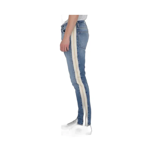 Palm Angels Logo Patch Straight Leg Jeans
