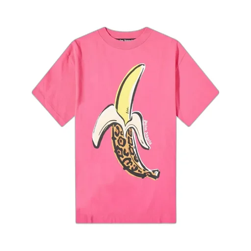 Banana-Print Cotton T-Shirt