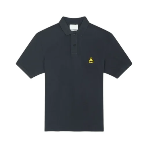 Isabel Marant Afko Logo Embroidered Polo Shirt