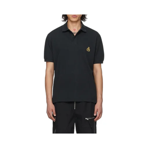 Isabel Marant Afko Logo Embroidered Polo Shirt