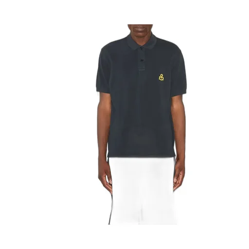Isabel Marant Afko Logo Embroidered Polo Shirt